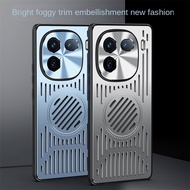 For iQOO 12 11 Pro Phone Case Aluminum Alloy Backplate Wear-resistant Heat Dissipation Magnetic Cove