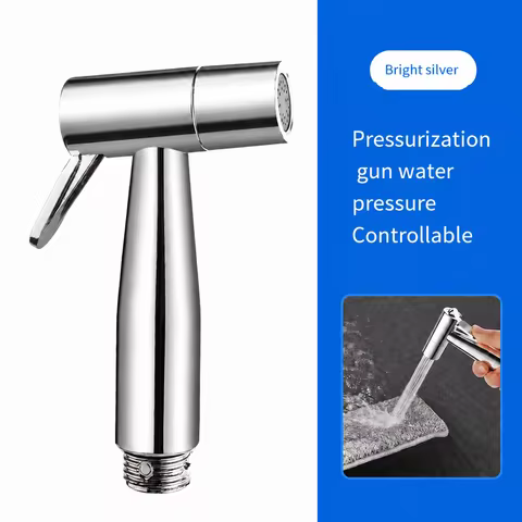 Portable Handheld Bidet Sprayer Nozzle Feminine Hygiene Pressurized Toilet Cleaning Accessory for Pe