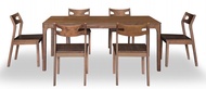 [SOLID WOOD] 6X3 Dining Set 1+6