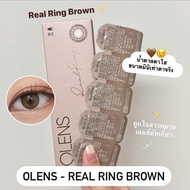 Olens คอนแทคเลนส์เกาหลี รุ่น Realring รองรับค่าสายตาปกติ/สายตาสั้น -1.00 ถึง -10.00 เลนส์รายเดือน # 
