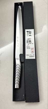 Sato Besaku Yanagiba One-Piece Stainless Steel Knife  佐藤別作柳刃一體不鏽鋼刀 魚生刀 三文魚刀  刺身刀  生魚片刀