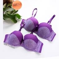 [size:34B-36B] Comfy Women Wired Everyday Bra 3/4 Cup Women Bra Purple Color B Cup Bra [Ready Stock]