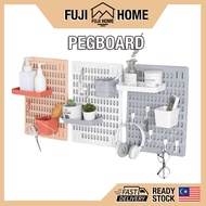 🏠READY STOCK🏠NEW Pegboard Organizer DIY Wall Board Wall Shelf Accessories Hanger Board For Office Ki