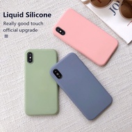 OPPO R17 Pro R15 R11 R11s Plus Official Liquid Silicone Phone Case Soft TPU Green Pink Casing Simple Shockproof Cover