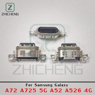 10ชิ้น-ที่ชาร์จแท่นชาร์จ Usb พอร์ตเชื่อมต่อชนิด C เต้าเสียบสำหรับซัมซุง Galaxy A72 A725 5G A726 A52