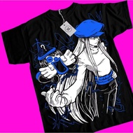 Trend Summer 2025 Cosplay Neutral Black and White Hunter X Hunter Kite T-Shirt Anime Manga HxH Black