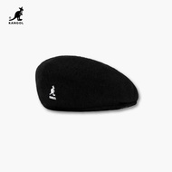 KANGOL หมวกขนสัตว์504สำหรับผู้ชายหมวกแก็ปแฟชั่นหมวกขนสัตว์สตรีผู้หญิงหมวกเบเร่ต์ฤดูใบไม้ร่วงและฤดูหน