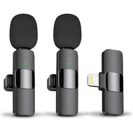 Wireless Lavalier Microphones for iPhone, Lavalier Lapel Microphone, iPad,Android,Camera,USB-C Micro