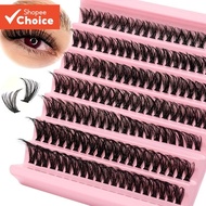 50P DIY Eyelash Bundle 7 Rows D-Curl Eyelash Extension Fluffy Thick Curled Eyelash Extension Set