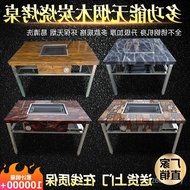 W-8&amp; Non-Smoking Barbecue Table Self-Service Commercial Barbecue Grill Outdoor Courtyard Charcoal Stall Korean Household