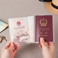 Clear Passport & ID Card Holder, Transparent Travel Document Case, Passport Protector Pemegang Paspo