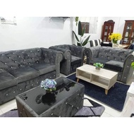 Sofa chesterfield (3 Seater , 2 Seater , 1 Seater)   Diamond Set Sofa Murah Perabot