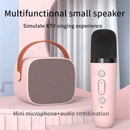 ♥【SALE】+FREE Shipping♥Sk1/Sk2 Portable Mini Bluetooth Speaker Wireless Dual Microphone Karaoke Speaker 3DStereo Amplifier