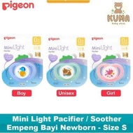 Pigeon PACIFIER MINI LIGHT SIZE S M L BOY GIRL UNISEX/Baby PACIFIER/Baby PACIFIER+MINILIGHT Lid - BPA FREE - SNI