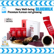 Korean red ginseng, premium 6-year-old Korean Haru Wellbeing red ginseng, gingseng, Red ginseng enhances health (10g x 30 packs, 300g)