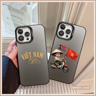 Vietnam iPhone case with cute prints, Red Flag and Yellow Star, all lines 16/16splus/7/8//x/15/11/12