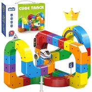 Rail Cube Track, klick Rail Electric Train Set, 2025 New Flexible Race Track, Magic 3D Stem Gravity 