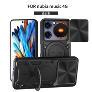 For ZTE Nubia Music 4G Case Magnetic Car Holder Ring Armor Phone Case For ZTE Nubia Music 4G Slide L