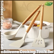 Carote Silicone Cooking Tools 3Set Spatula Kitchen Spoon Cooking Utensils Cookware Set