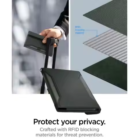 Portable Foldable Passport Wallet Large Capacity Lightweight RFID Blocking Wallet Waterproof Hanging