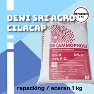 Pupuk SS Ammophos Repacking 1 kg Nitrogen Phospat Sulfur