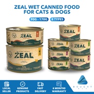 Zeal Wet Canned Food for Cats & Dogs 90g/170g - Nutritious Meals with Venison, Lamb, Chicken & Beef