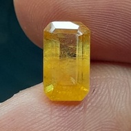 Yellow Sapphirenatural Dim: 10 x 6 x 4 mm 3.1 Ct Octagon Cutting Yellow Code A717