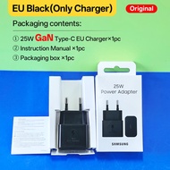 Samsung GaN Type C Charger 25W 15W PD Adapter 5A Super Charging Galaxy S25 Ultra Plus S24 S23 A56 A5