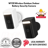 Wyze Battery Cam Pro Wireless Outdoor/Indoor Battery Security Camera, 2-Way Audio, Alexa & Google cc