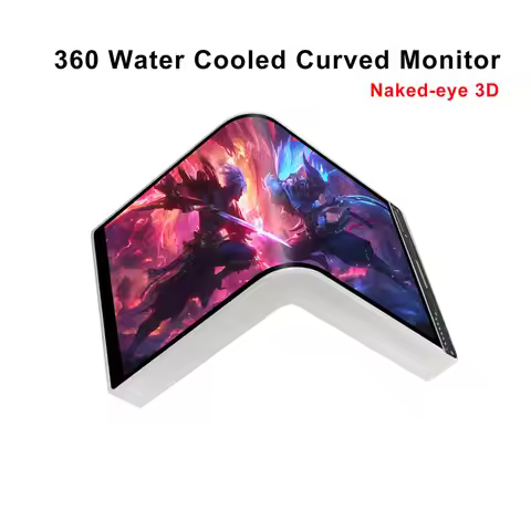 6.5 Inch Flexible OLED Monitor 360 Water Cooled 3D Curved Screen Chassis Monitoring Secondary Monito