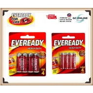 Eveready Heavy Duty Battery AA / AAA (4pcs) / Super Heavy Duty Battery C / 9V (1pc)