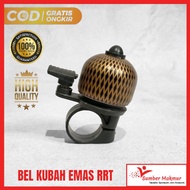 Bel Lonceng Klakson Sepeda Kubah Emas RRT Asli Ori Suara Nyaring Untuk Sepeda Anak BMX MINI MTB Gunu