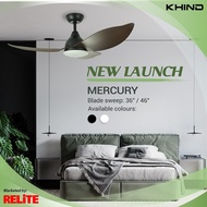 Khind MERCURY 36inch / 46inch DC Ceiling Fan with/without LED Light Kit