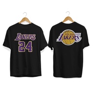 NBA LAKERS BASKETBALL T-shirt / NBA LAKERS BASKETBALL word motif Distro t-shirt / Men's Women's T-sh
