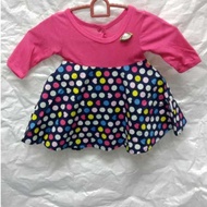 Pretty Girl's Dress (Pink & Ballon Design) 3-6m