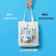 [NIKI PACKAGE SET] I CHEAP ENHYPEN TOTEBAG I KOREAN STYLE BAG I CHEAP ENHYPEN BAG I CUSTOM TOTEBAG I