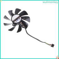 WU 1PC 85MM FD9015U12S 4Pin 12V 0 55A VGA Fan Graphics Card Cooling Fan