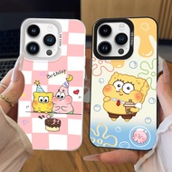 Case for iPhone 16 15 Plus Pro Max Soft A-34 SpongeBob
