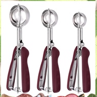 Cookie Scoop for Baking Set of 3, Ice Cream Scoop Stainless Steel, Cookie Dough Scoop, Cupcake Scoop
