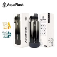 Aquaflask (40oz) black sand Terra Vacuum Insulated Stainless Steel Drinking Water Bottle