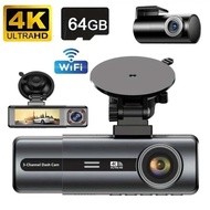 11cm Car Driving Recorder 4K HD 3 Recording 4KWiFi Interconnection dashcam