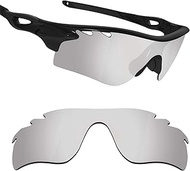 TRUE POLARIZED Replacement Lenses for Oakley RadarLock Path Vented OO9181 Sunglasses - Titanium Mirrored