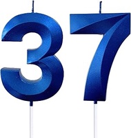 2.76" 37th 73rd Number Candles Birthday Gifts for Women Men Birthday Decorations Birthday Candles Nu