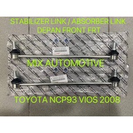 100% TOYOTA VIOS NCP93 2008 FRONT DEPAN FRT ABSORBER LINK STABILIZER LINK 48820-0D020 48820 0D020 HA