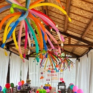 Qixi Flower Long Birthday Decoration Atmosphere Feel Dopamine Balloon School Season Balloon 8.21 OYP