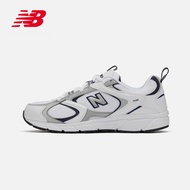 NEW BALANCE NB官方男鞋女鞋408系列舒适百搭网面透气清爽运动鞋老爹鞋 白色/灰色 ML408A 38.5(脚长24cm)