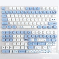 KBDiy 140Keys/Set MOA Profile Keycap PBT MAC ISO 7u Keycaps Cute Alice Theme Key Cap Set DYE-SUB for Mechanical Keyboard Keycap