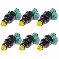 6Pcs Fuel Injectors for BMW E34 E36 E39 E46 325i 525 M3 M50 M52 M50B25 M52B25 2.5L 3.0 V6 1364173006