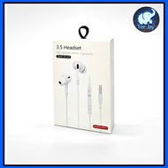 Wired Earpiece Type C Stereo Wired Earphones 3.5mm & Lightning Earpiece with Mic Compatible with iPh