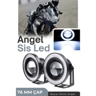 On Sale  Universal 76mm White Aluminium Angel Mount Foot Fog and Headlight Compatible Motorcycle Acc